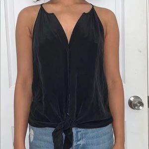 Joie silk tie blouse